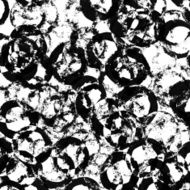 black ink round brush strokes spots Grunge design element