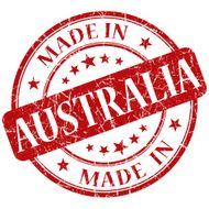 Made In Australia Red stamp