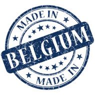 Made In Belgium blue stamp