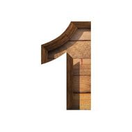 Vector wooden cutted figure 1 Paste to any background