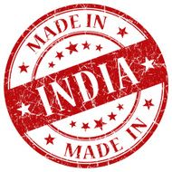 Made In India red stamp