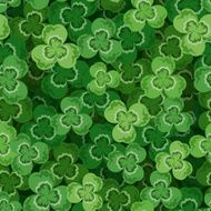 St Patrick's day vector seamless background with shamrock N7
