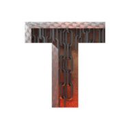 Vector hot metal cutted figure t Paste to any background