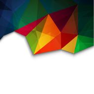 Abstract vibrant geometric triangles background N3