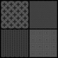 Monochrome seamless patterns N4