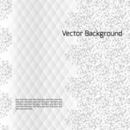 white geometric pattern with triangles and abstract floral ornament