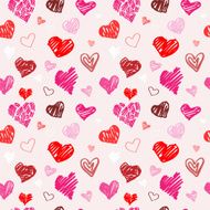 Love pattern vector texture