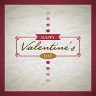 Retro Valentine's day card N12