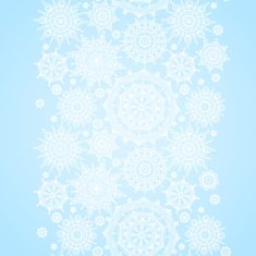 Concept seamless border with snowflakes N8