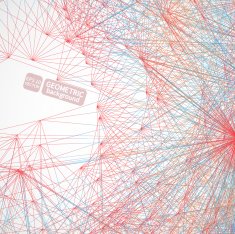 Geometric background made of lines Abstract shape Vector N9