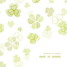 clover textile textured line art frame corner pattern background