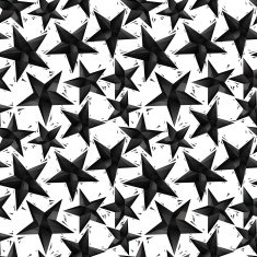 Black stars seamless pattern geometric contemporary style