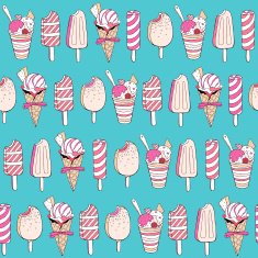 Ice Cream seamless pattern N22