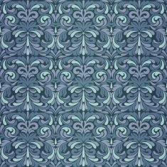 Dark blue baroque pattern