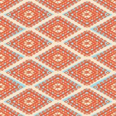 orange and blue rhombuses