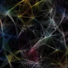 abstract color line shape with black background N2