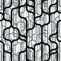 Trendy lines and shapes seamless pattern N2
