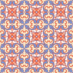 pattern with flowers and swirls N2