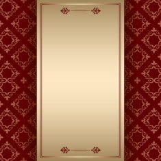 brown ornamental background with center frame