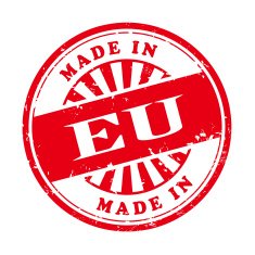 made in EU grunge rubber stamp N2