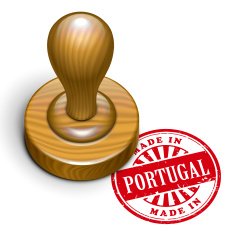 made in Portugal grunge rubber stamp N2