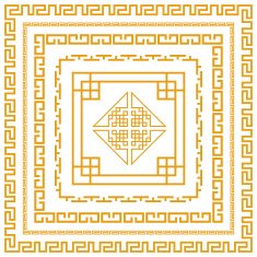 Chinese decorative frame N5