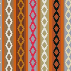 Seamless ethnic texture with geometric design elements