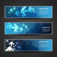 Three Abstract Header Designs N12