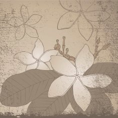 Grunge flowers N6