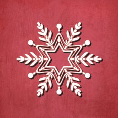 Grunge Vector Christmas Element