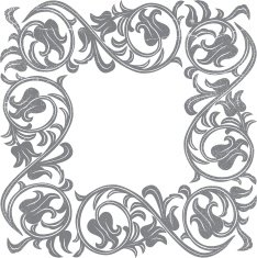 floral frame N372