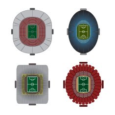 Soccer or football stadium vector