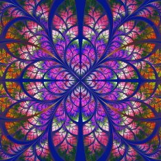 Symmetrical fractal pattern Collection - tree foliage N10
