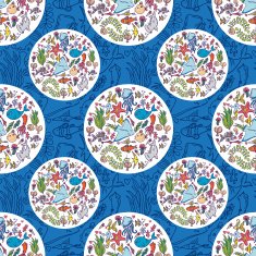 Sea life pattern background N12