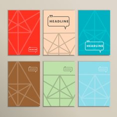 Abstract shapes on a bright vector background N5