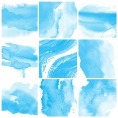 Set of Colorful water color painting background N425