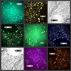 Circuit board vector background N11