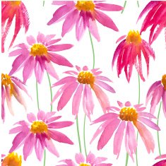 Vector Illustration with original floral background N39