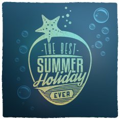 Summer Holidays Related Vintage Label N2