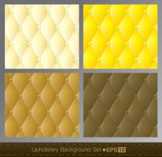 Vector abstract upholstery background Yellow color set
