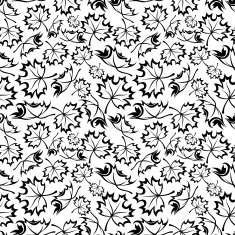 Seamless pattern with maple leaves Vector illustration N2