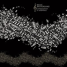 Abstract music background with seamless composition