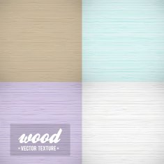 Vector wood texture Four colors