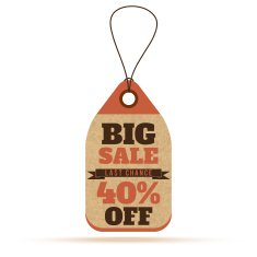 Price tags in vintage style N14