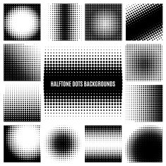 Halftone dots backgrounds N2