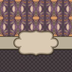 Vintage vector ethnic frame N7