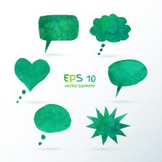 Watercolor bubble talks N3