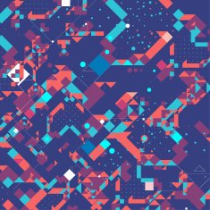 pattern of geometric shapes Colorful mosaic banner background card brochure N2