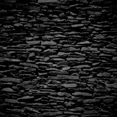 Stone wall black relief texture with shadow N2