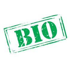 Green vector grunge stamp BIO